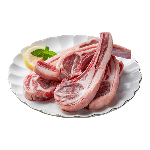 昭洋 内蒙羊肉有机法式小切 净重1斤 冷冻 昭乌达草地羊 羊排烧烤食材 法式