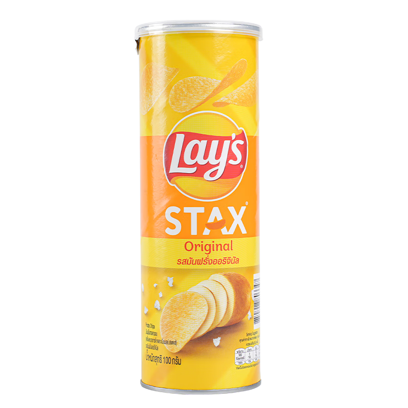PLUS会员：乐事（Lays）薯片无限原味桶装薯片100g 泰国进口 休闲零食膨化*10