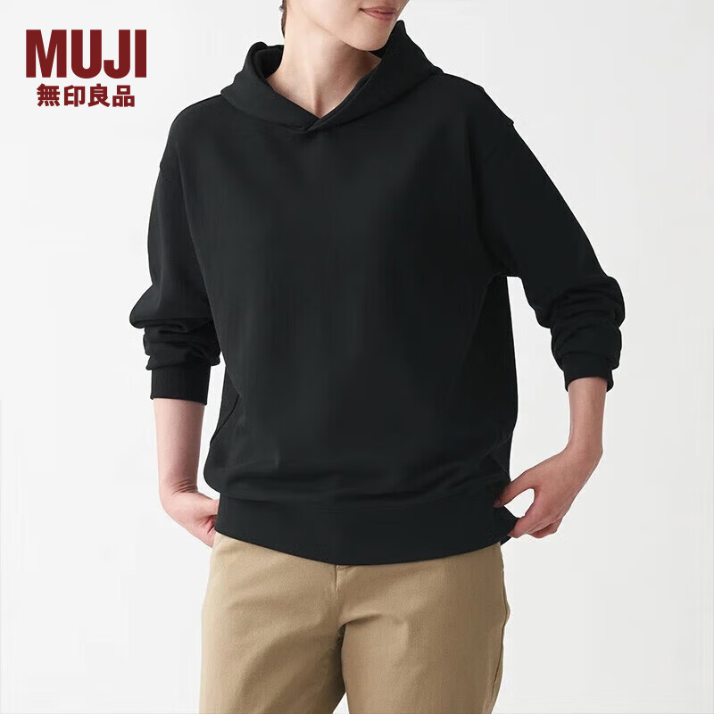 MUJI 無印良品 紧密编织毛圈棉套头卫衣 ABI06A1A 79.6元