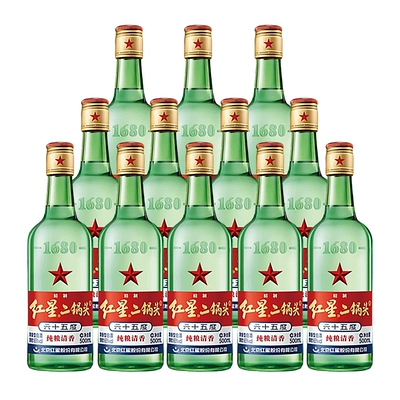 88VIP：红星 北京红星二锅头精制大二65度500ml*12瓶整箱 231.5元