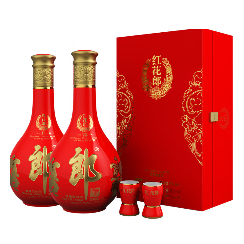 puls会员：郎酒 红花郎十五 酱香53度 500mL*2盒 830.9元（需领券）