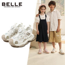 BeLLE 百丽 童鞋24年夏季儿童凉鞋宝宝包头沙滩鞋女童休闲鞋 米色28码 199.2元