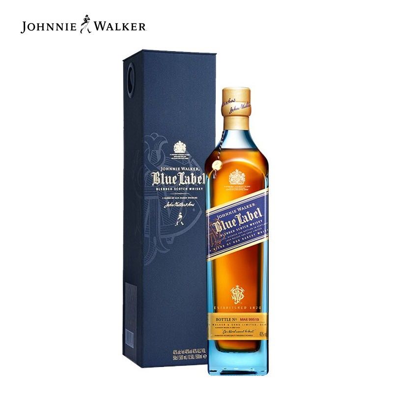 88VIP：JOHNNIE WALKER 尊尼获加 蓝牌苏格兰威士忌礼盒500ml 532.95元