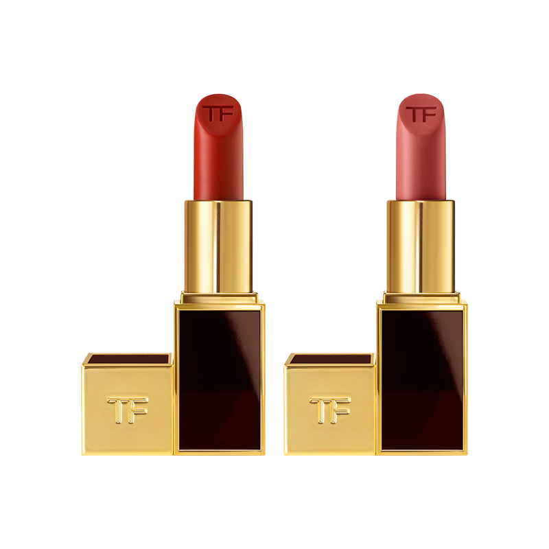 TOM FORD 口红双支礼盒全黑管水感缎光16+06 TF口红化妆品女 1040元