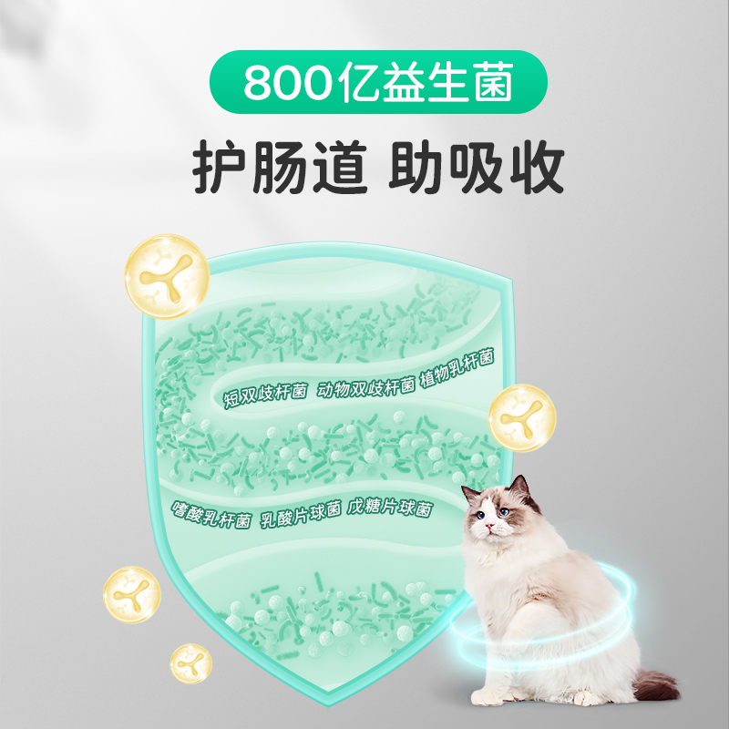 小宠 益生菌鱼油胶囊猫咪狗狗专用宠物防掉毛深海鱼油猫用美毛犬用 19.9元