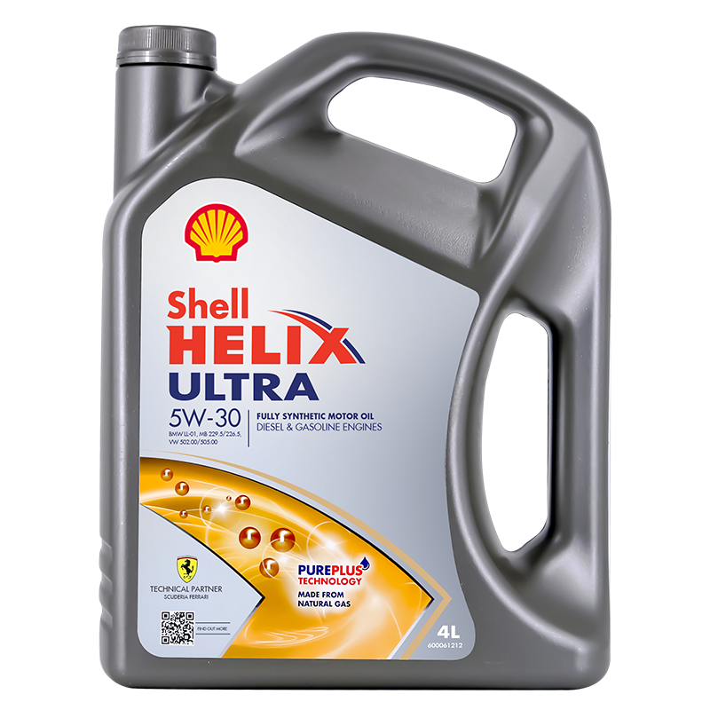 PLUS会员：壳牌（Shell）超凡喜力全合成机油 Helix Ultra 5W-30 SL 4L *3件 333.41元，