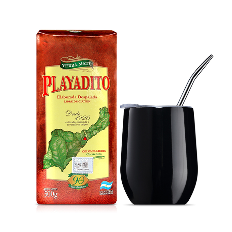 PLAYADITO 买2赠杯 帕拉蒂托马黛茶阿根廷正品原装进口马黛茶专用杯500g包邮 88