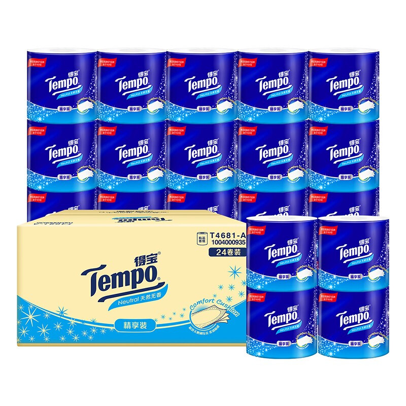 Tempo 得宝 卷纸 4层135g24卷 33.9元（需用券）