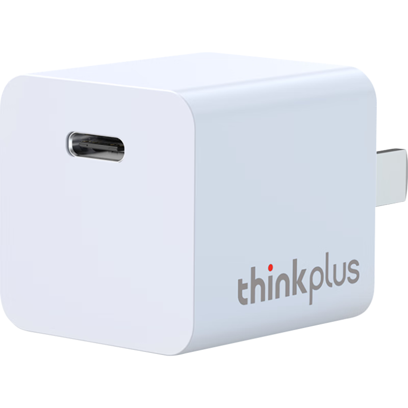 再降价、PLUS会员：thinkplus 口红电源 氮化镓充电器 20W Type C 8.51元包邮