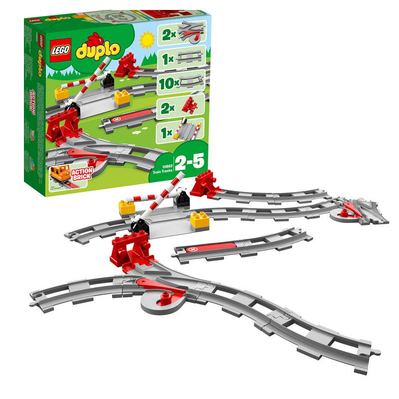 有券的上 、88VIP：LEGO 乐高 得宝系列 10882 火车轨道 109.83元（需凑单，主商