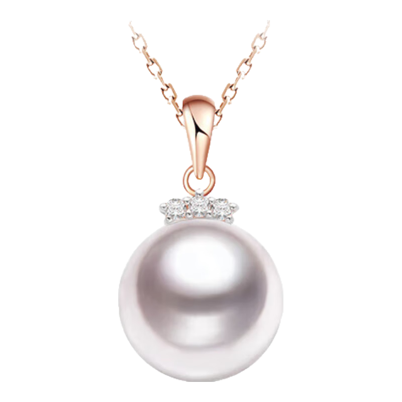 今日必买：GiO 18K金海水珍珠项链 正圆强光 8.5-9mm 赠银链 GiO-178 1639元（稀缺