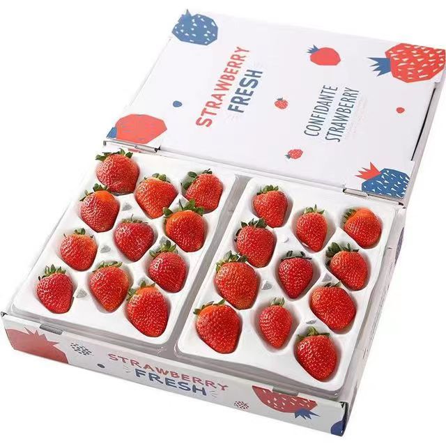姬幻 秒杀10000盒！果王 巨无霸 礼盒装 红颜99草莓 1盒 （11粒净重300克+） 14