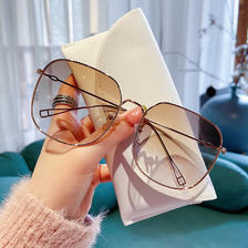 新款近视墨镜女可配有度数金属细框时尚潮流太阳眼镜防紫外线复古 64.96元