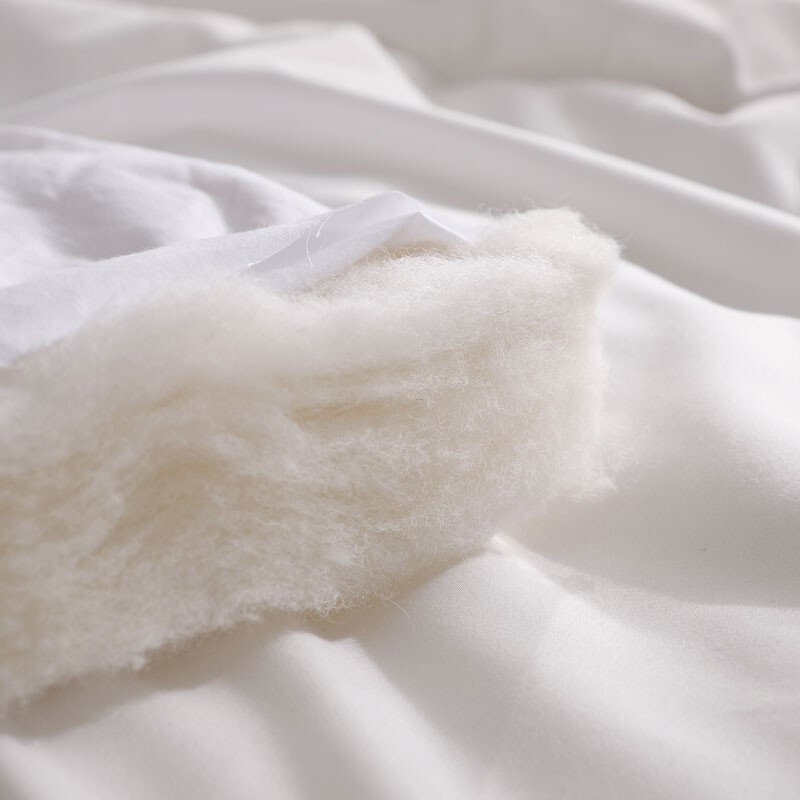 MERCURY 水星家纺 阳光卷毛抗菌51%澳洲进口羊毛冬被子约6.4斤200*230cm白 239元