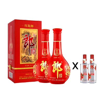 郎酒 红花郎十500ml*2瓶+顺品郎*2 589元（需领券）