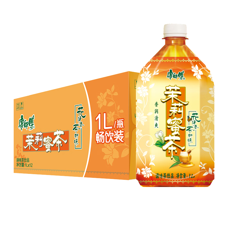 plus会员：康师傅 茉莉蜜茶 茉莉味 1L*12瓶+凑单 27.51元