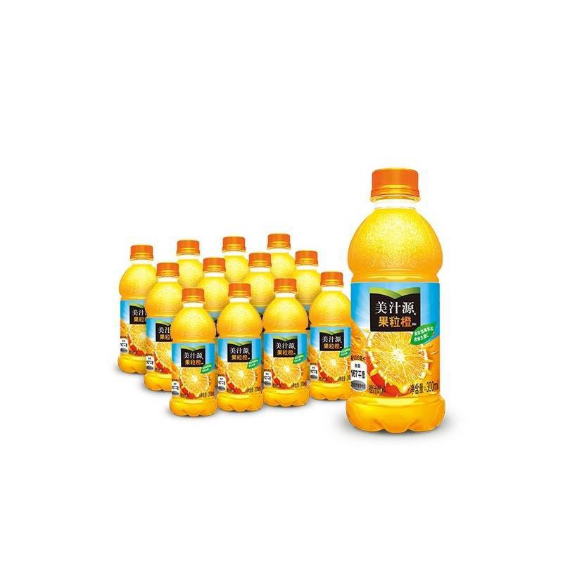 美汁源 果粒橙小瓶装饮料300ml*12瓶饮品 12.9元（需用券）