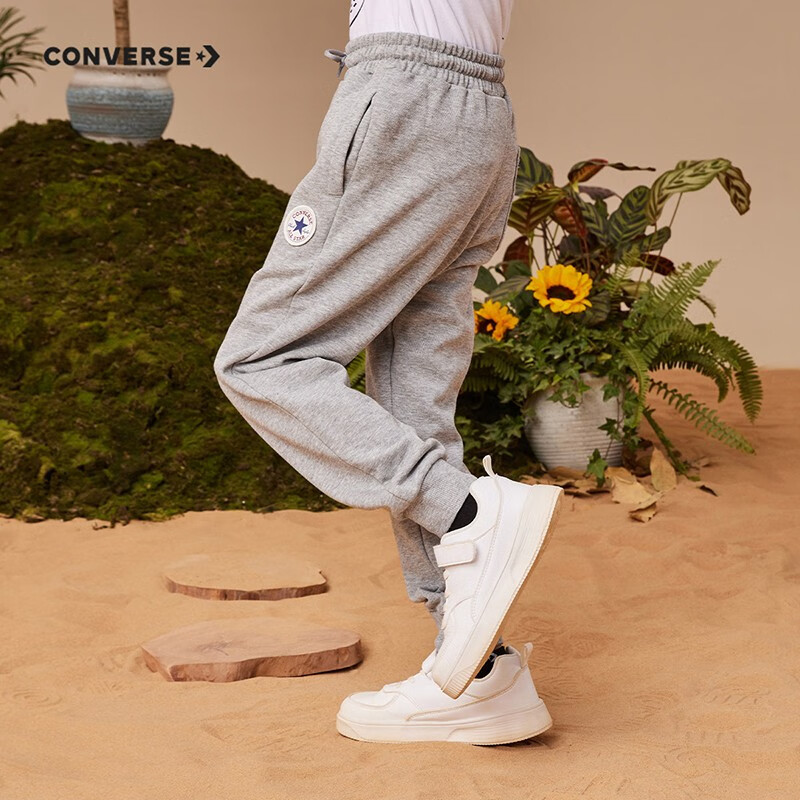 CONVERSE 匡威 男童保暖加绒长裤 岩岭灰(春秋毛圈) 130/56(7) 50.18元（需用券）