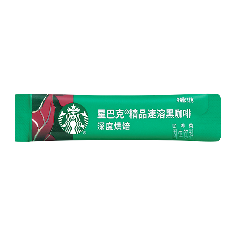 STARBUCKS 星巴克 深度烘焙美式速溶咖啡 2.3g*1条 ￥3.33