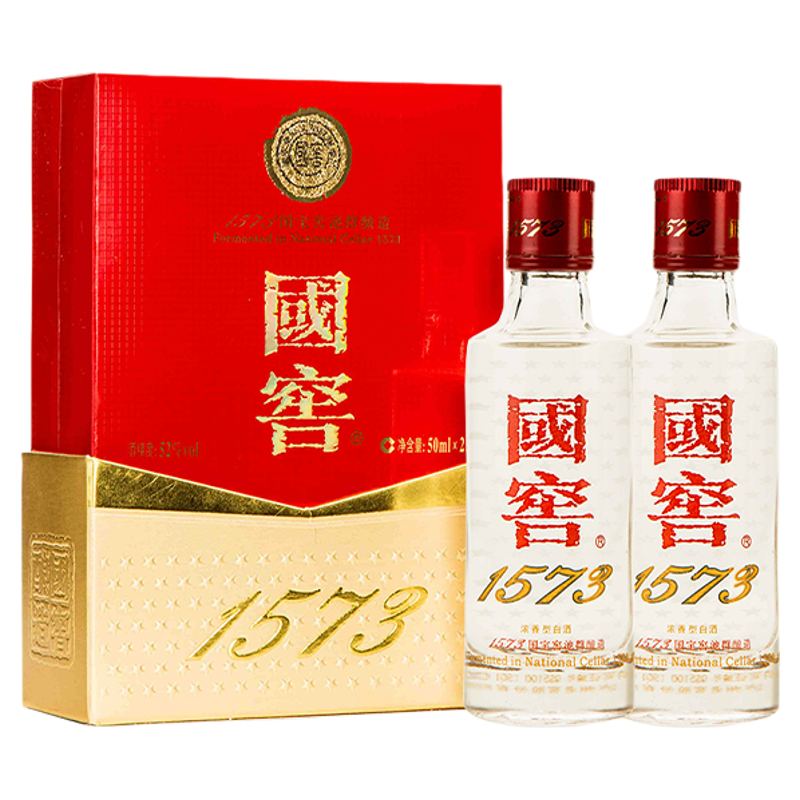 国窖1573 52%vol 浓香型白酒 50ml*2 ￥299