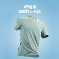 制者 三秒速吸3D剪裁透气运动短袖T恤/背心 S/165(100-115斤） 薄荷绿-背心 ￥19.