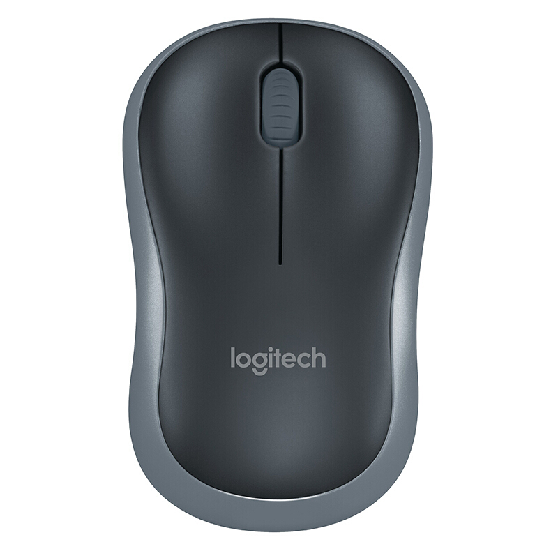 罗技 logitech M185 2.4G无线鼠标 1000DPI 黑灰 45元