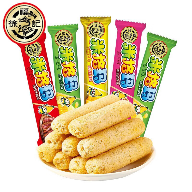 徐福记 混合口味米果卷420g 12.9元