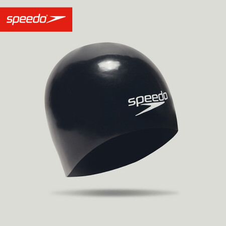 SPEEDO 速比涛 3D智感贴合 专业 鲨鱼皮泳帽8082163503 M码 黑色/白色 177.5元