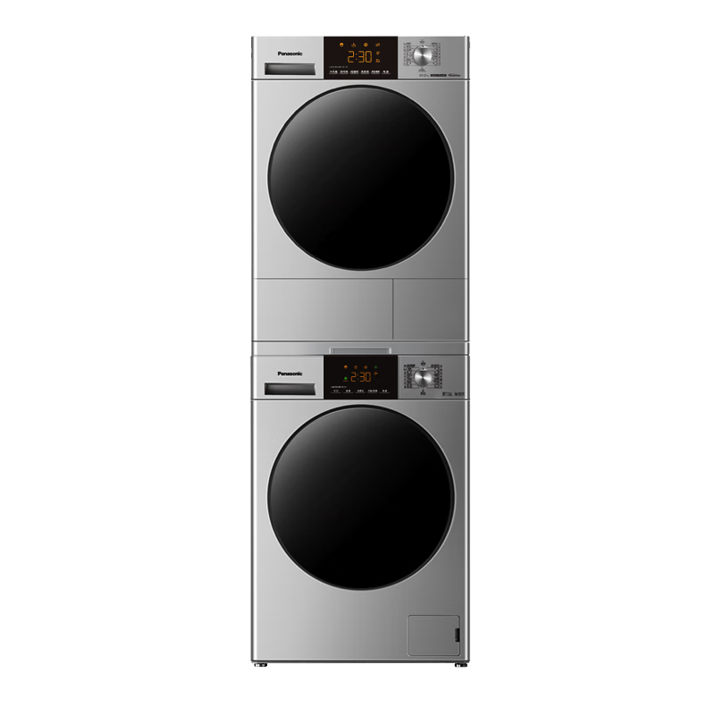 预售、PLUS会员：Panasonic 松下 银河系Pro 洗烘套装 10kg滚筒洗衣机+热泵烘干机