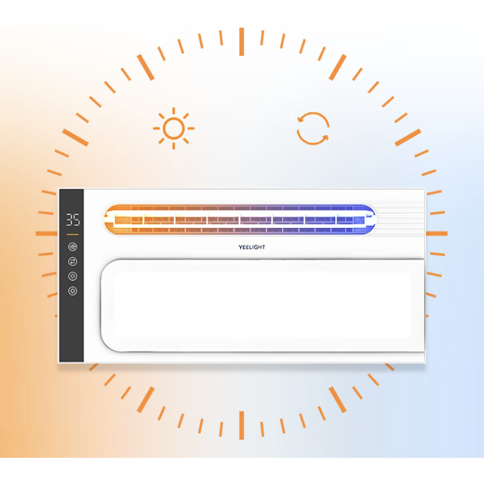 31日20点：Yeelight 易来 多功能风暖浴霸浴室卫生间暖风取暖器强暖照明吊顶