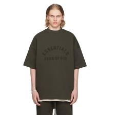 Essentials 灰绿色圆领 T 恤 $75（约538元）