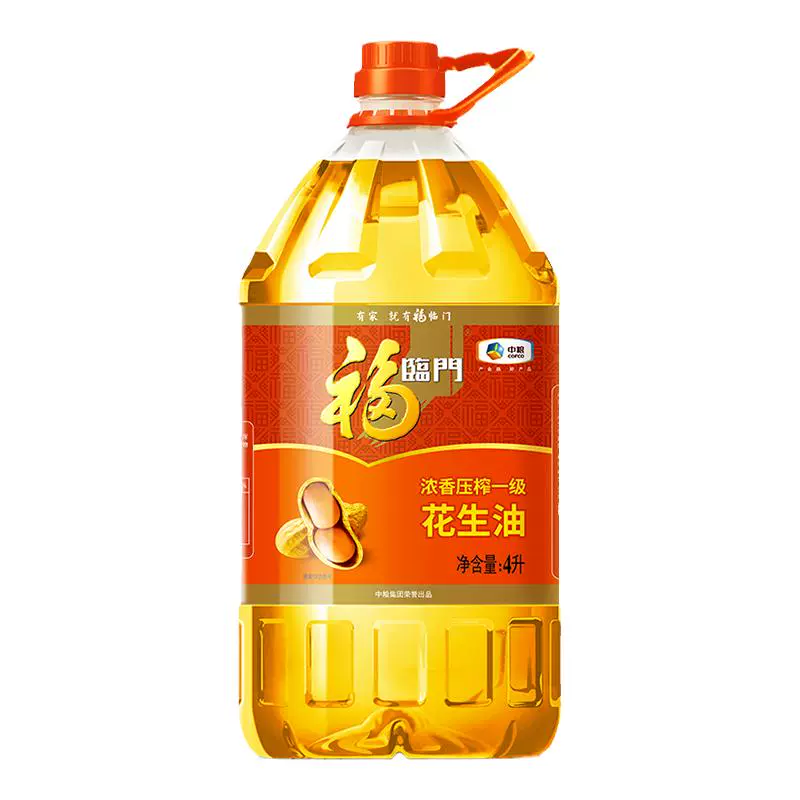 福临门 浓香压榨一级 花生油 4L ￥55.05