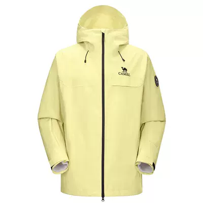 天降礼金：骆驼 雨神冲锋衣2.0 三合一月影黄外套 男女户外防水登山服 m 317.