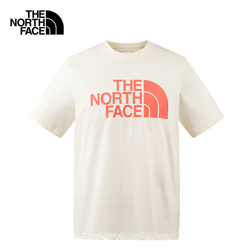 THE NORTH FACE 北面 短袖T恤男户外速干柔软透气短袖88GY 沙丘白/QLI XL 74.5元