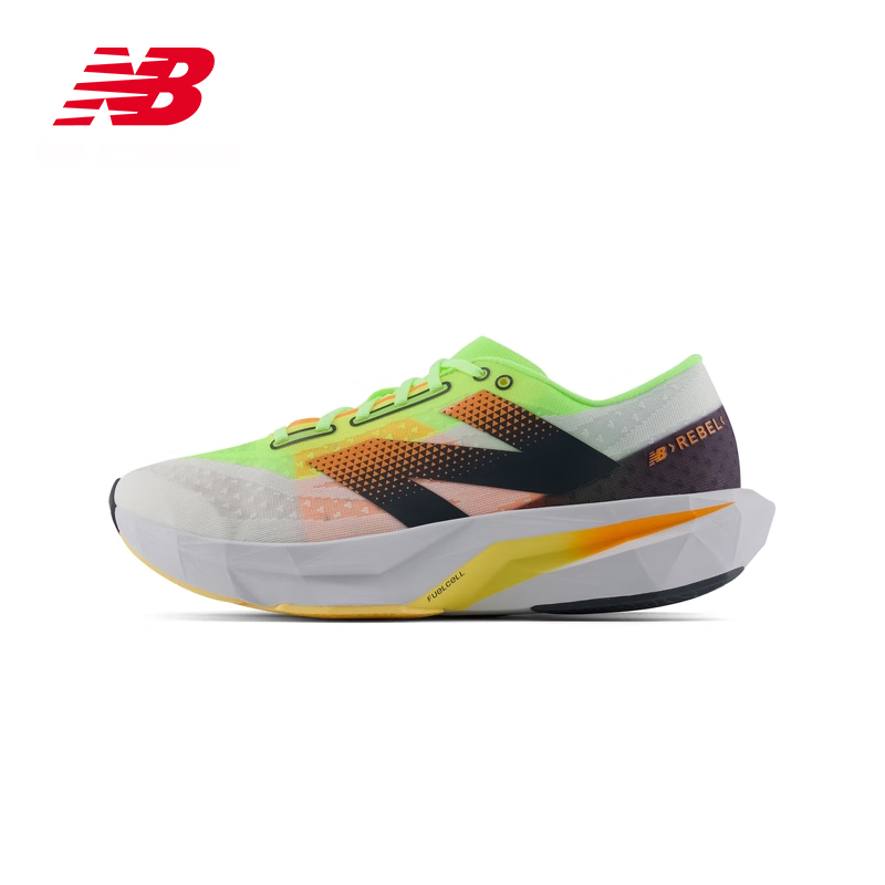 plus会员：NEW BALANCE NB24新款男鞋运动速度训练跑步鞋Rebel v4 MFCXLL4 MFCXLL4 白色/