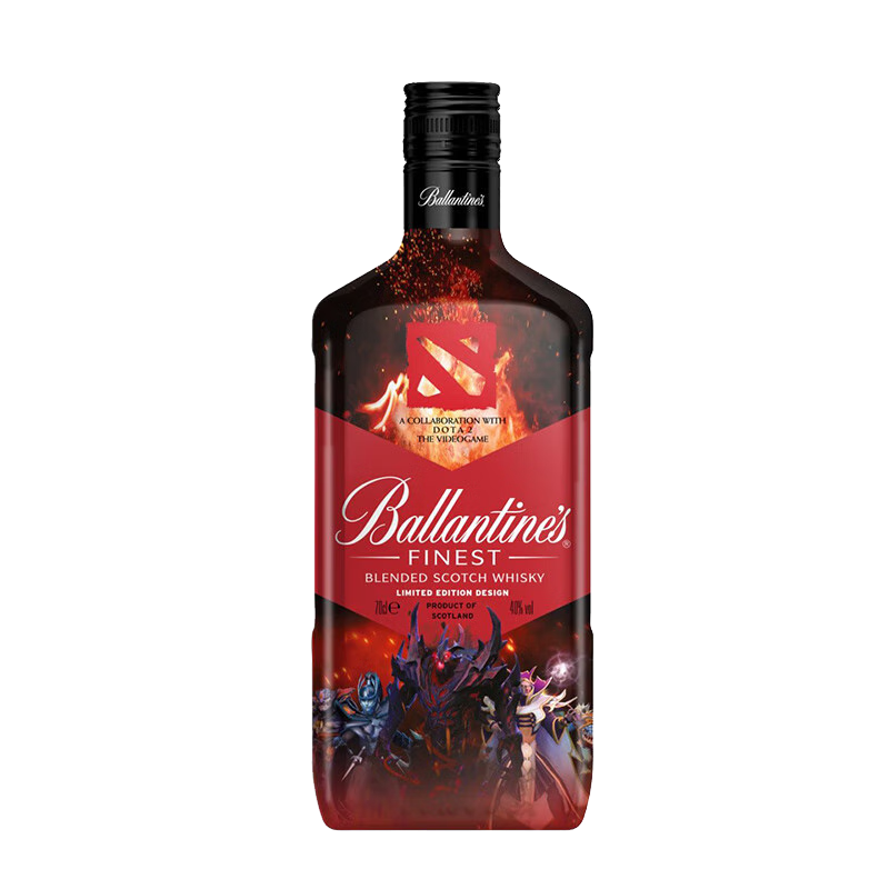 Ballantine`s 百龄坛 DOTA2 联名限定款 苏格兰调和型威士忌 700ml 单瓶装 65.55元（