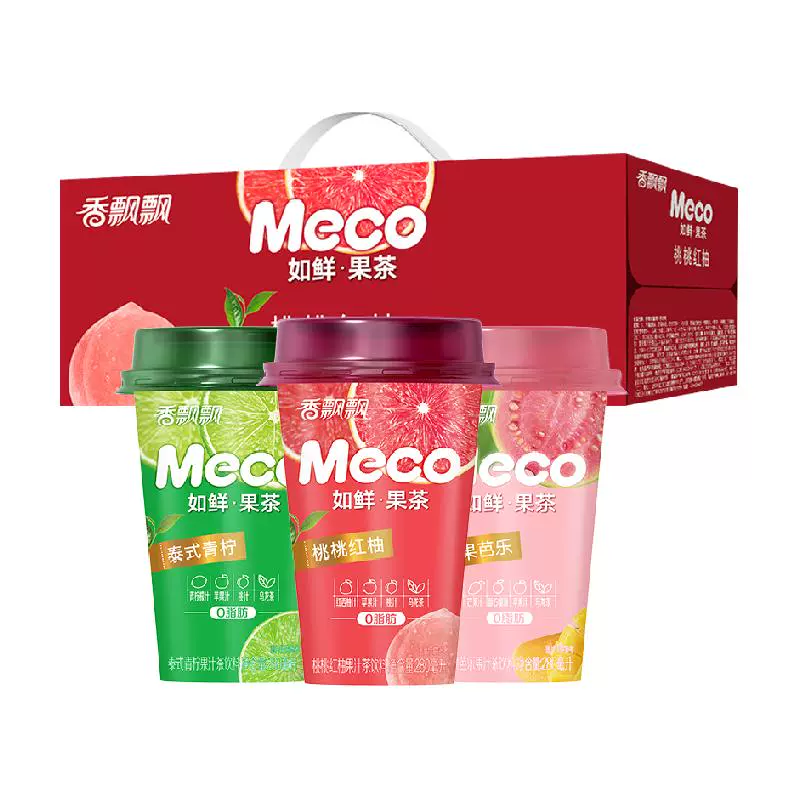 香飘飘 Meco如鲜·果茶280ml*8杯 ￥23.64