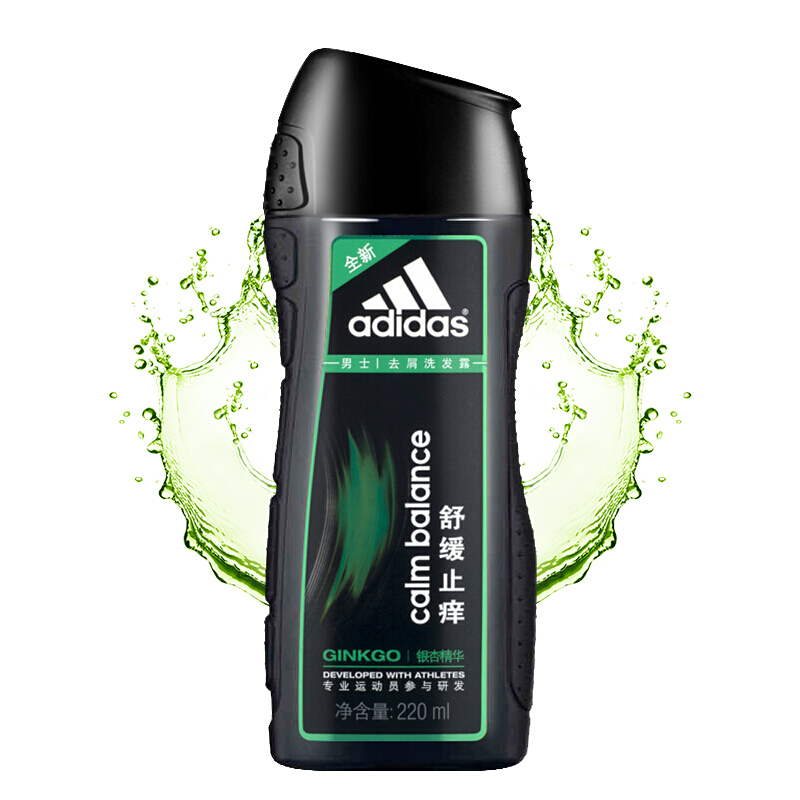 adidas 阿迪达斯 男士舒缓止痒去屑洗发露 220ml 7.63元