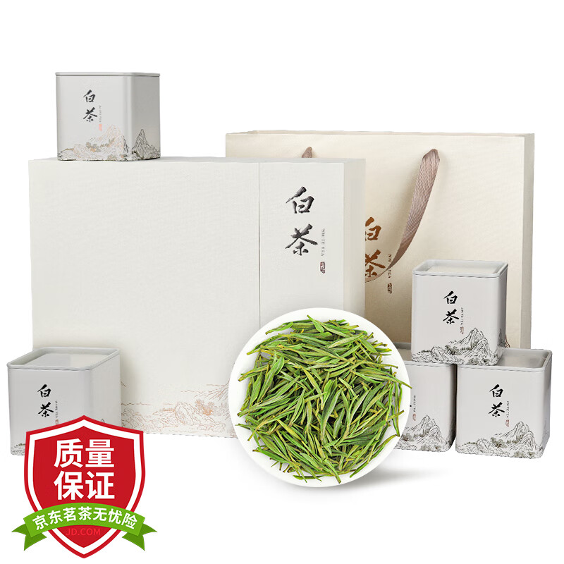 TANGPU 唐朴 茶叶 明前特级安吉绿茶白茶 观山茶叶礼盒装250g年货节品 430.4元