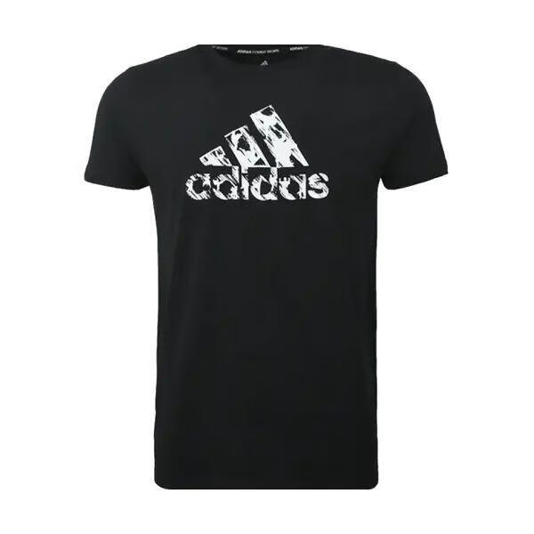 阿迪达斯 男子透气舒适圆领休闲运动短袖T恤 ---69元