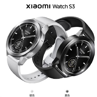 plus会员：Xiaomi 小米 Watch S3 蓝牙版 智能手表 47mm 黑色 氟橡胶表带 745.26元