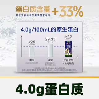 光明 4.0g蛋白 纯牛奶200ml*24 50.11元 - 线报酷 光明 4.0g蛋白 纯牛奶200ml*24 50.11元 - 线报酷