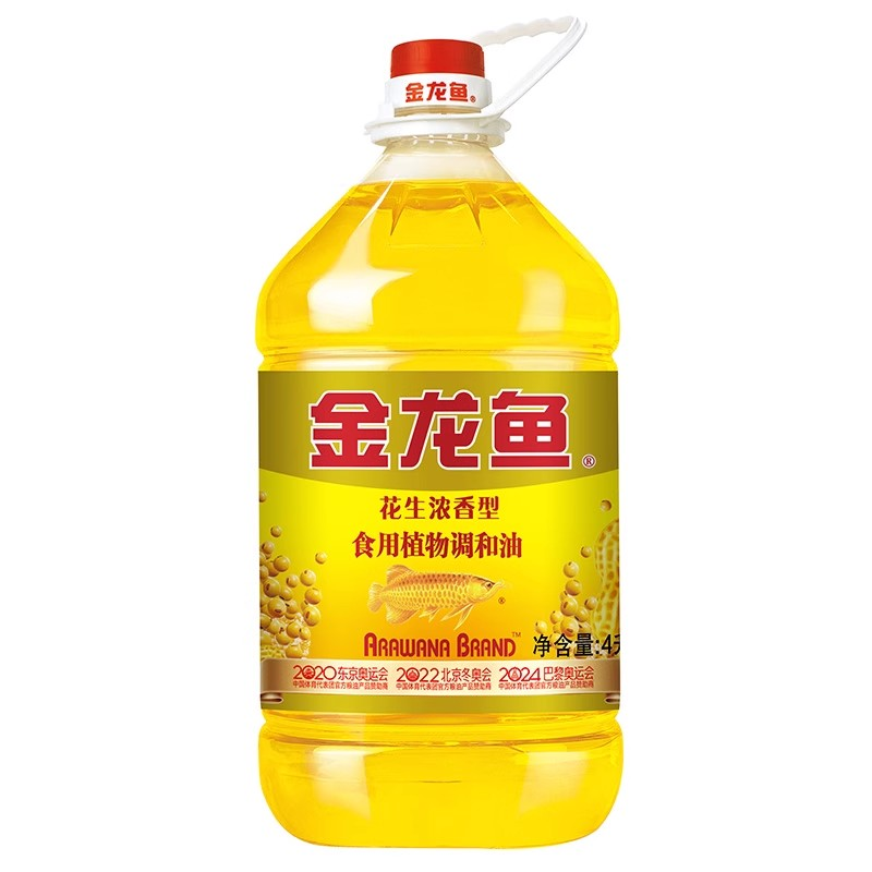 金龙鱼 花生浓香型食用调和油 4L 35.56元