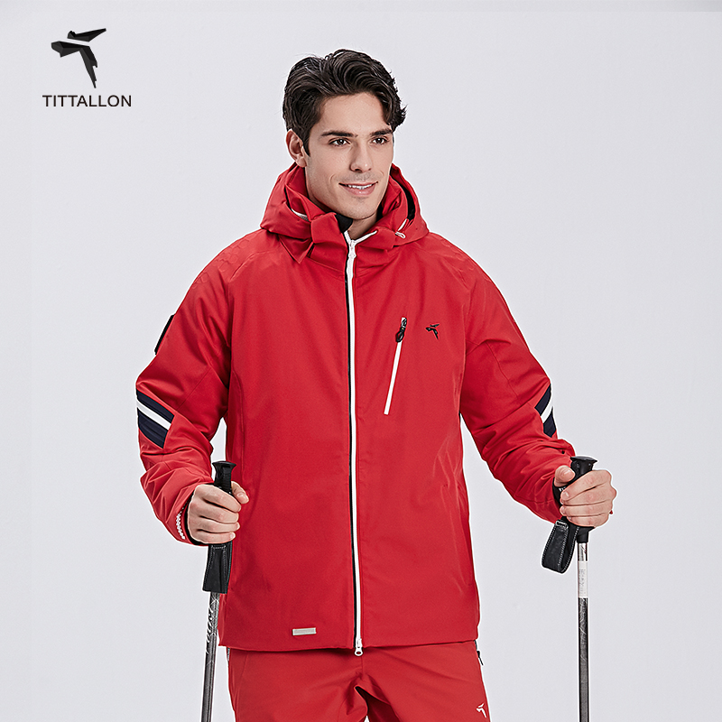 TITTALLON 体拓 男式专业双板滑雪服夹棉保暖户外滑雪上衣 2719元