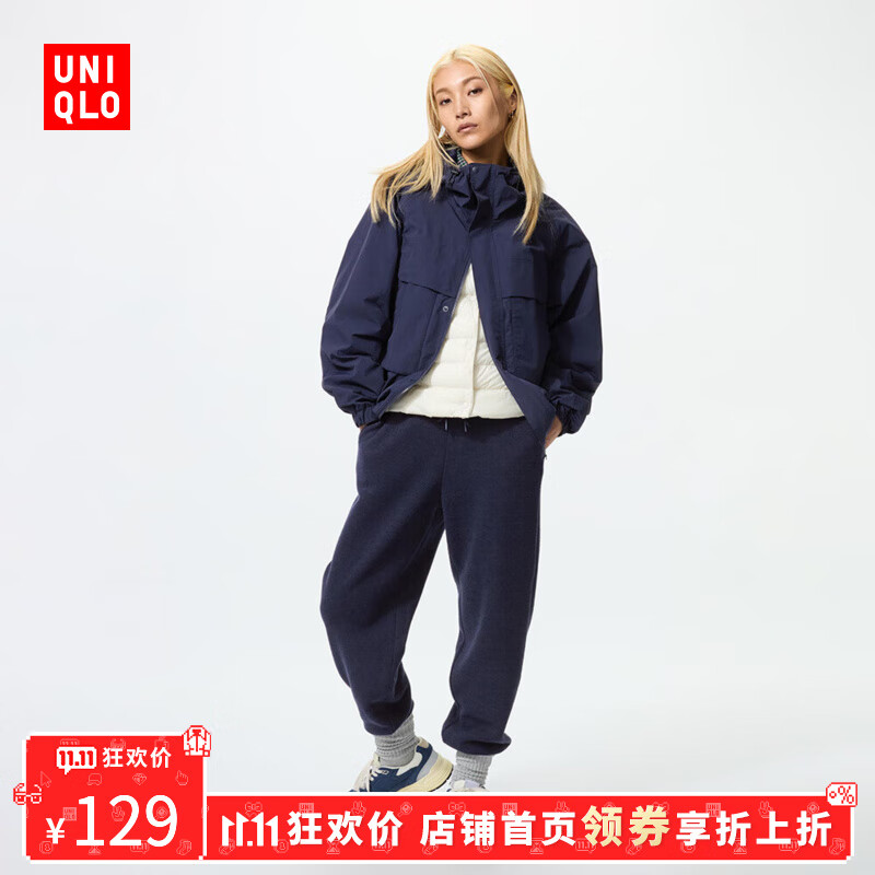UNIQLO 优衣库 女装舒适长裤/休闲裤加绒保暖25秋冬479912 69 藏青色 3XL /170/108 11