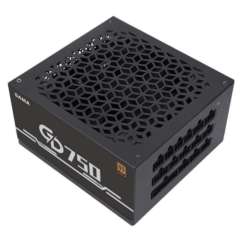 SAMA 先马 GD750 金牌（90%）全模组ATX电源 750W 479元