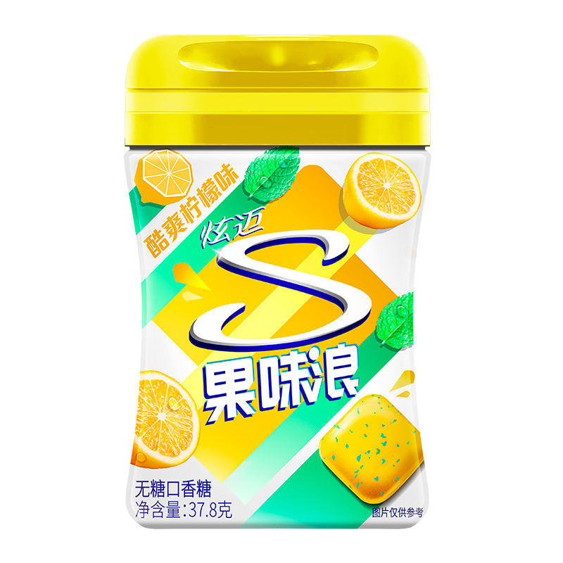 Stride 炫迈 果味浪起来 无糖口香糖 酷爽柠檬 37.8g 7.98元
