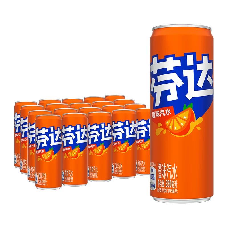 88VIP：可口可乐 芬达碳酸饮料经典摩登罐橙味330ml*20罐 28.05元（需用券）