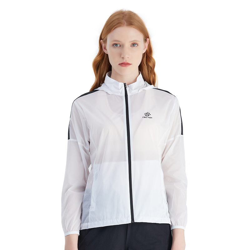 探拓 春夏新款女冰丝皮肤衣 轻薄户外风衣 拉链开衫外套---37.2元（超v价）