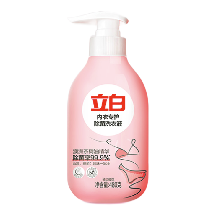 88VIP：Liby 立白 内衣洗衣液 480g 抗菌 33.15元